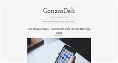 Desktop Screenshot of gonzosdeli.com