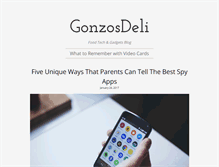 Tablet Screenshot of gonzosdeli.com